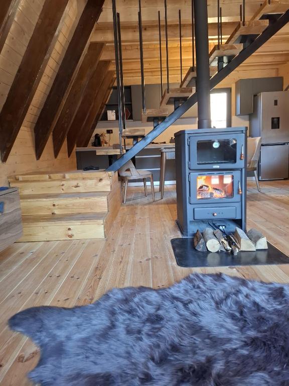 Cozy fireplace